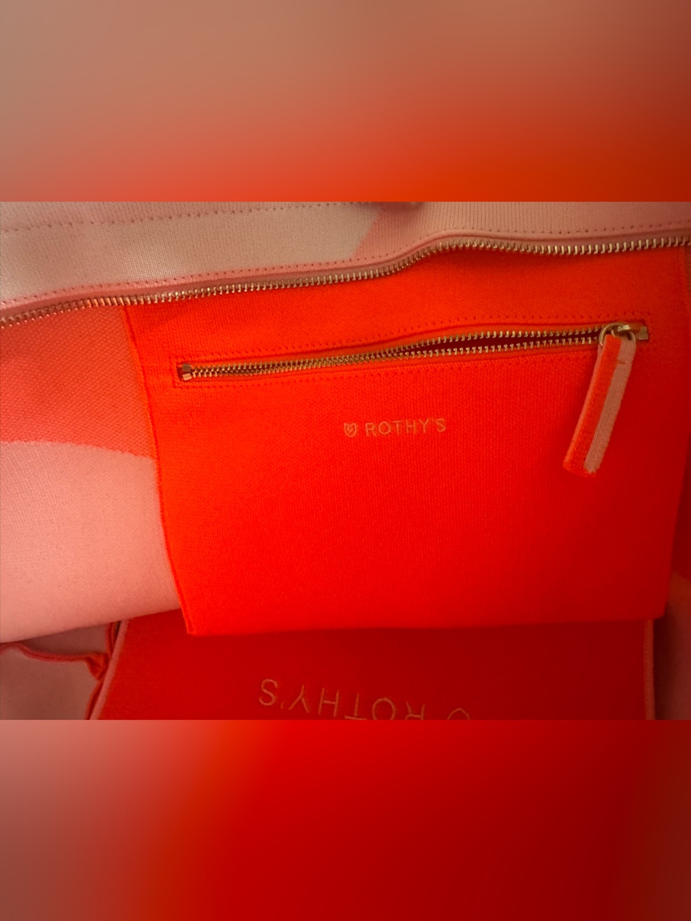 MINT Rothys Essential Tote Rare pink prism bag 💕 - Picture 5 of 5